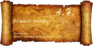 Almási Helén névjegykártya